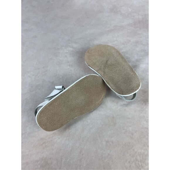 Vintage Lamour L’amour White Mary Janes Baby Shoes Size 1 - Picture 7 of 8